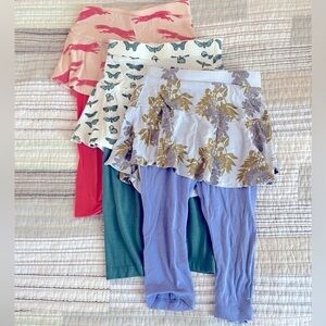 Kate Quinn Girls Sz 5 Bundle of 3 Skirt with Capri Leggings
